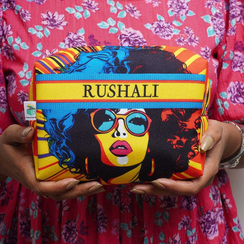 Personalised Girl Printed Box Pouch