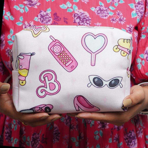 Personalised Pink Printed Kids Box Pouch