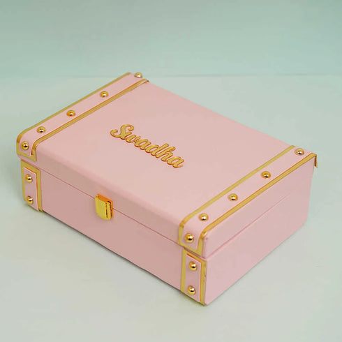 Customized Trunk Box with Glass Tumbler Gift Combo for Bridesmaids