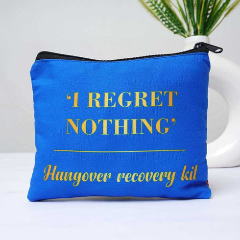 Blue Floral Printed Personalised Wet Pouch