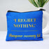 Blue Floral Printed Personalised Wet Pouch