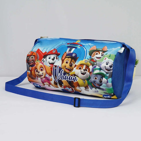 Personalised Dog Printed Kids Sling Duffle Bag | Dog Printed