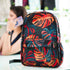 Black Leaf Motif Bag Pack - Uncommongifts.in