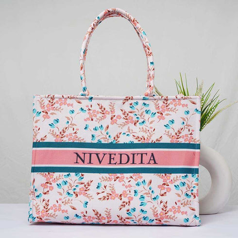 Pink Floral Personalised Combo Gift Set