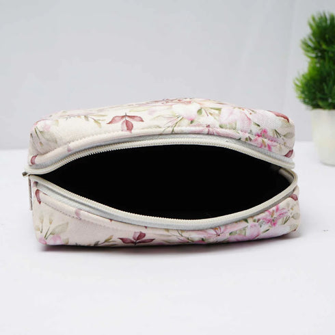 Personalised Floral Printed Box Pouch