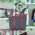 Printed Canvas Shoulder Bag Handbag With PU Handle - Uncommongifts.in
