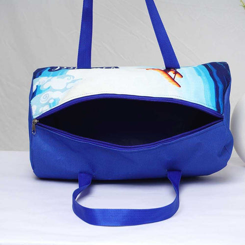 Personalised Airplane Printed Kids Duffle Bag