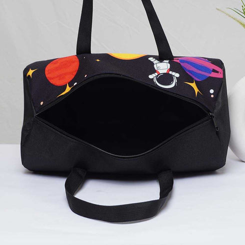 Personalised Space Printed Kids Duffle Bag