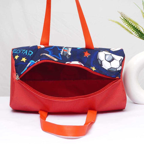 Personalised Football Printed Kids Duffle Bag