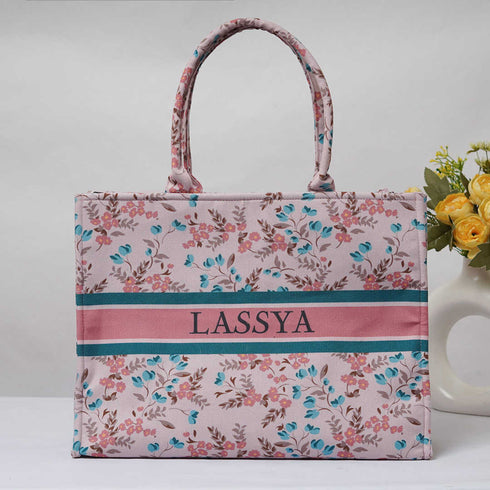 Pink Floral Personalised Combo Gift Set - Uncommongifts.in