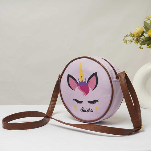 Unicorn Personalised Sling Bag - Uncommongifts.in