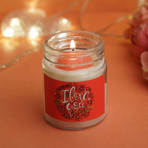 Personalised Candle For Valentine's Day