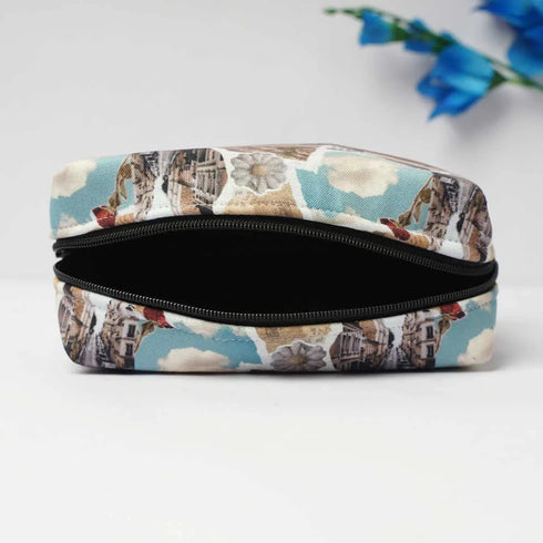 Personalized Printed Travel Box Pouch for Women