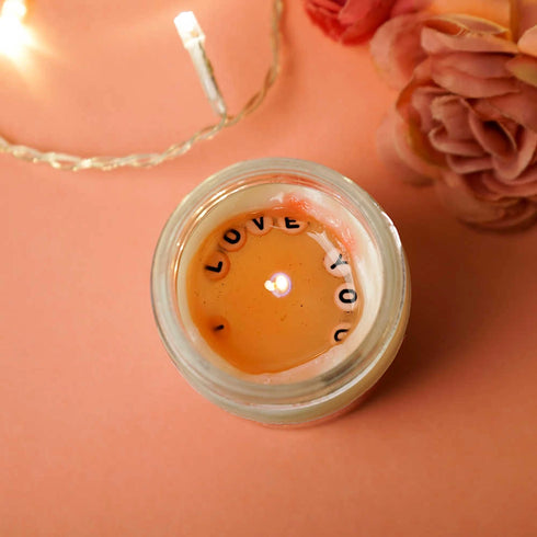 Personalised Candle For Valentine's Day Set of 2