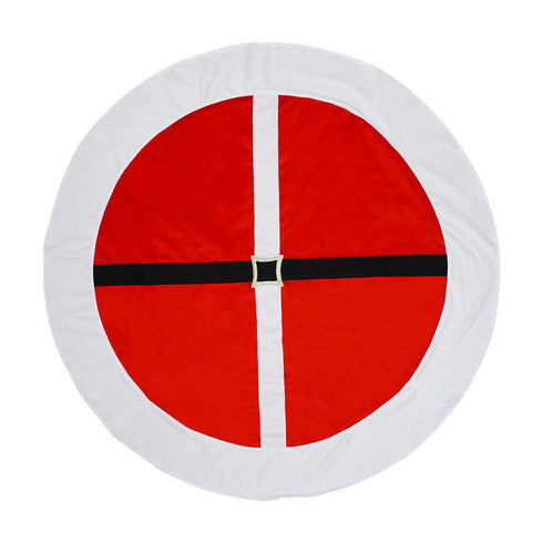 Christmas Belt Round Velvet Table Cloth - Uncommongifts.in