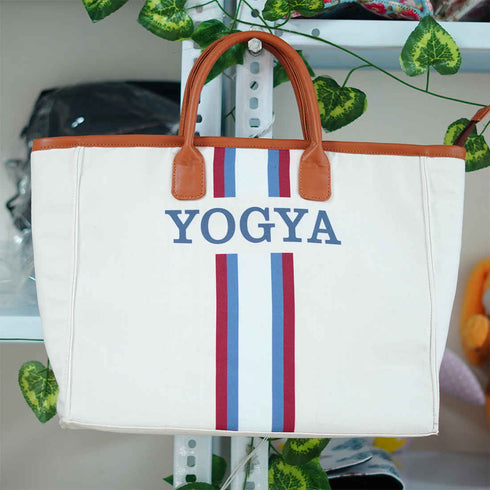 Luna Name Printed Handle Handbag - Uncommongifts.in