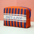 Personalised Blue Strips Printed Box Pouch