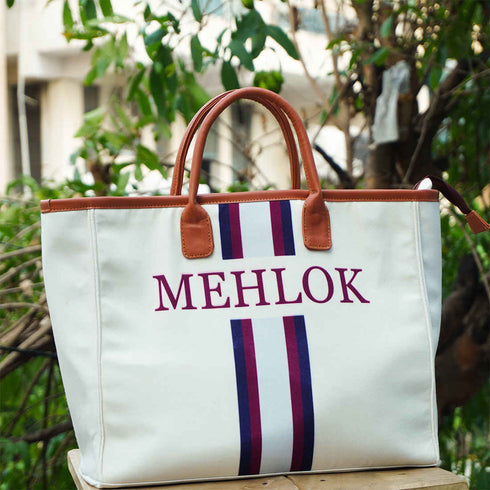 Luna Printed Handle Handbag - Uncommongifts.in