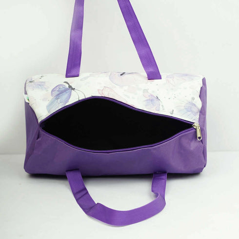 Personalised Floral Printed Kids Duffle Bag Combo Gift Set