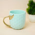 Personalised Mermaid Ceramic Mug with Golden Handle