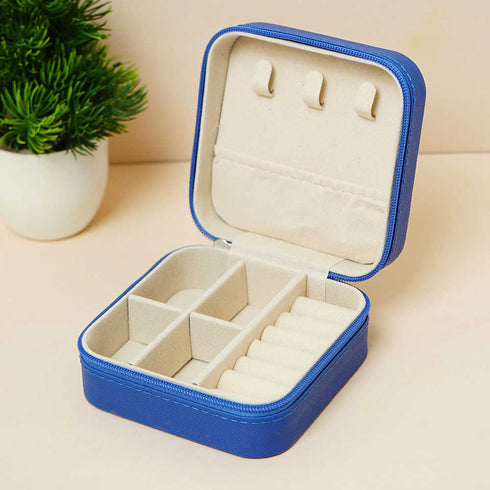 Personalized Organizer Jewellery Box for Women - Blue