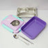 Personalized Stainless Steel Lunch Box for Kids - Purple