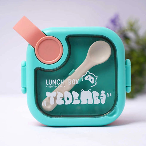 Personalized Square Shape Lunch Box for Kids - Pink