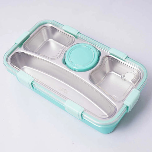 Personalized Stainless Steel Lunch Box for Kids - Green
