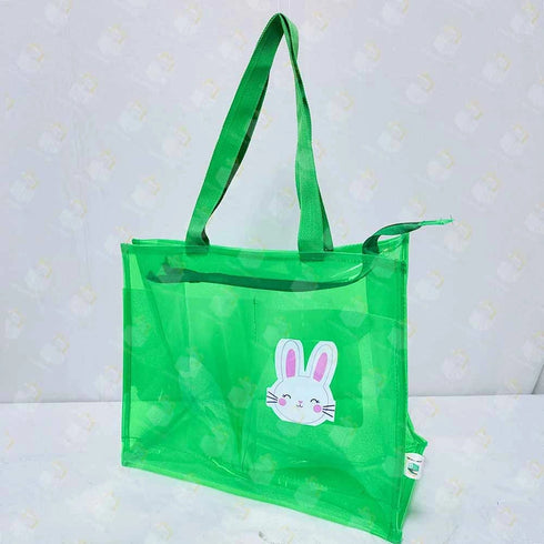 Personalised Kids Jelly Tote Bag - Green