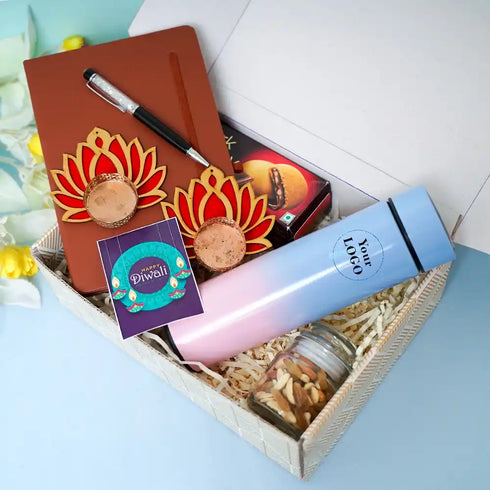 Temperature Bottle with Diary Diwali Gift Hamper