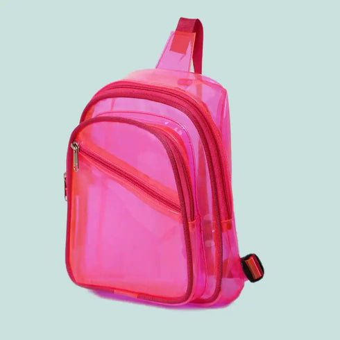 Personalized Kids Jelly Chest Bag with Patch and Initial Letter