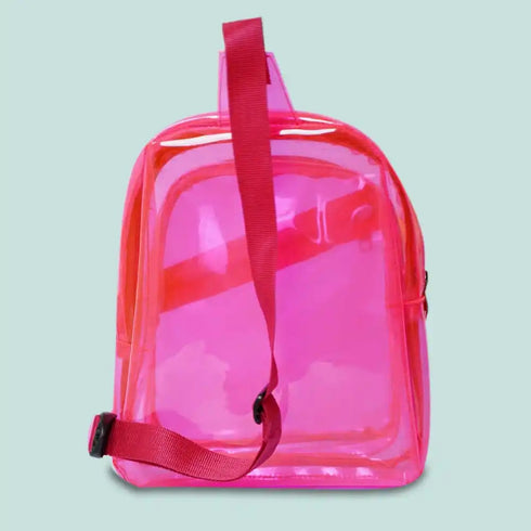 Personalized Kids Jelly Chest Bag with Patch and Initial Letter