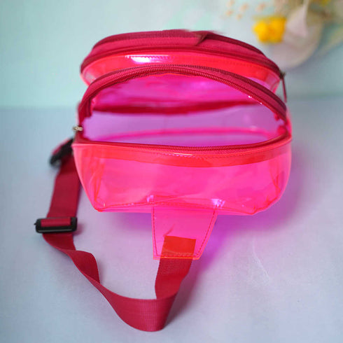 Personalized Kids Jelly Chest Bag with Patch and Initial Letter