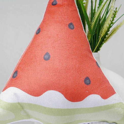 Crazy Corner Watermelon Shape Velvet Plush Pillow