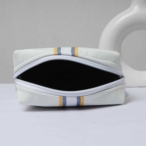 Personalised White Strap Printed Box Pouch