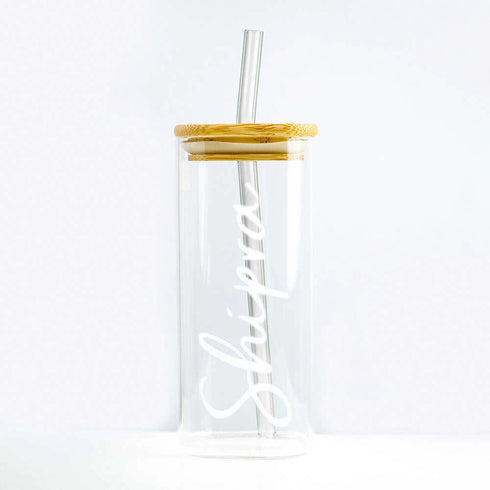 Personalised Square Glass Tumbler
