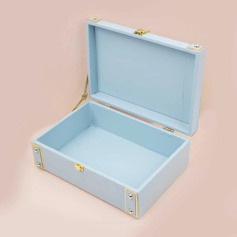 Customized Trunk Box With One Name - Blue