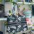 Green Floral Customised Box Tote Bag - Uncommongifts.in