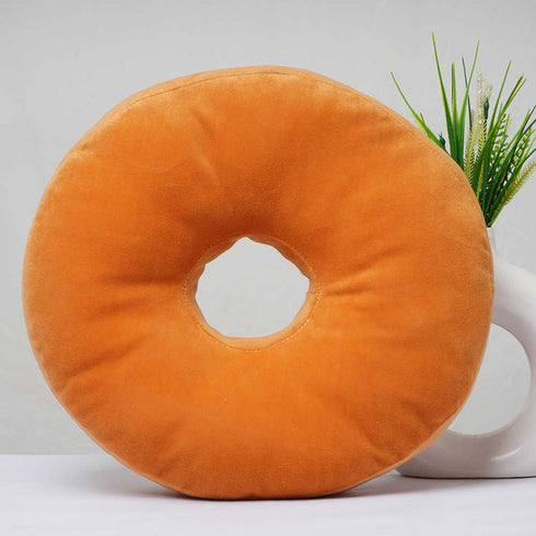 Crazy Corner Donut Shape Velvet Plush Pillow