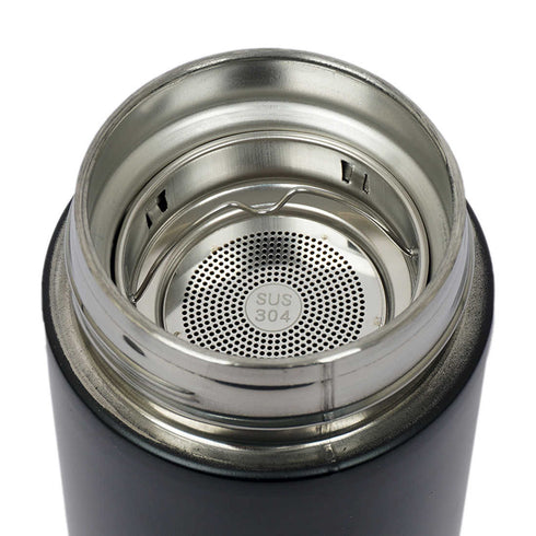 Temperature Bottle With Name - Black - Uncommongifts.in