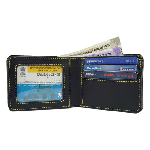 Personalised Gift Combo Men's Wallet With Charm - Black - Uncommongifts.in