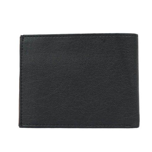 Personalised 3 Fold Men's Wallet With Charm - Black & Brown - Uncommongifts.in