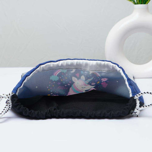 Personalised Unicorn Printed Kids Shoe Bag