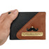 Personalised 3 Fold Men's Wallet With Charm - Brown & Black - Uncommongifts.in
