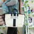 Luna Black Cream Handbag - Uncommongifts.in