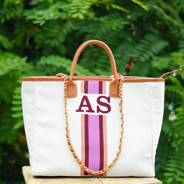 Pink Luna Customised Printed Handbag - Uncommongifts.in