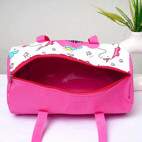 Personalized Unicorn Printed Kids Duffle Bag Gift Combo