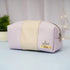 Personalized PU Box Pouch with Charm - Purple