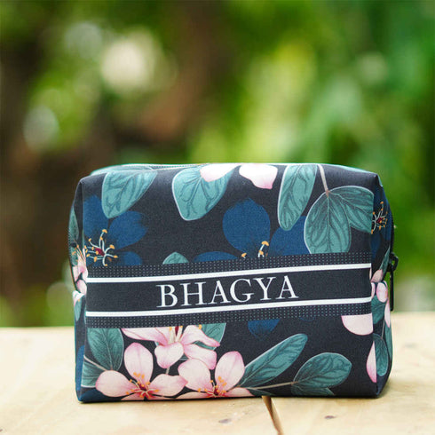 Personalised Floral Box Pouch - Uncommongifts.in