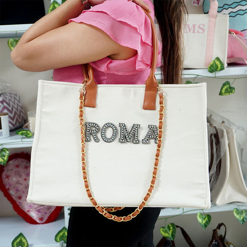 Beige Dazzle Handbag - Uncommongifts.in